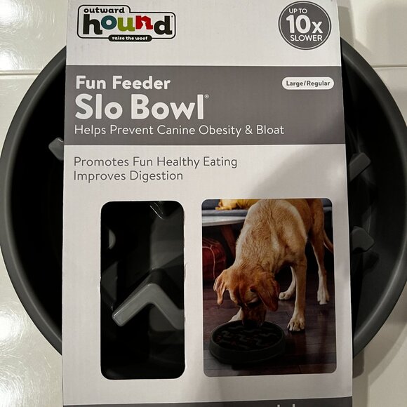 Fun Feeder Slo Bowl - Prevents Canine Obesity & Bloat (large/new) (dog bowl) - Picture 11 of 12